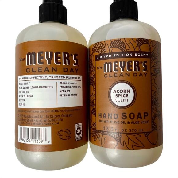 Mrs Meyer’s NWT Limited Edition Acorn Spice 2 Soaps ––  **PRICED FIRM** - Picture 2 of 7